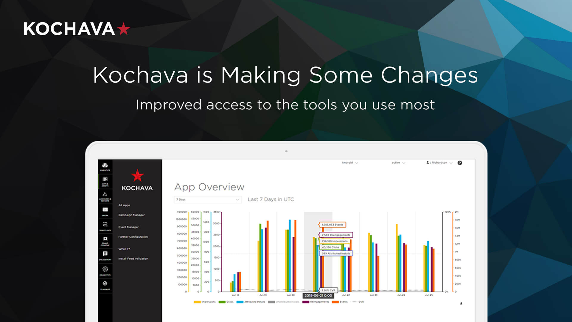 The new Kochava user interface