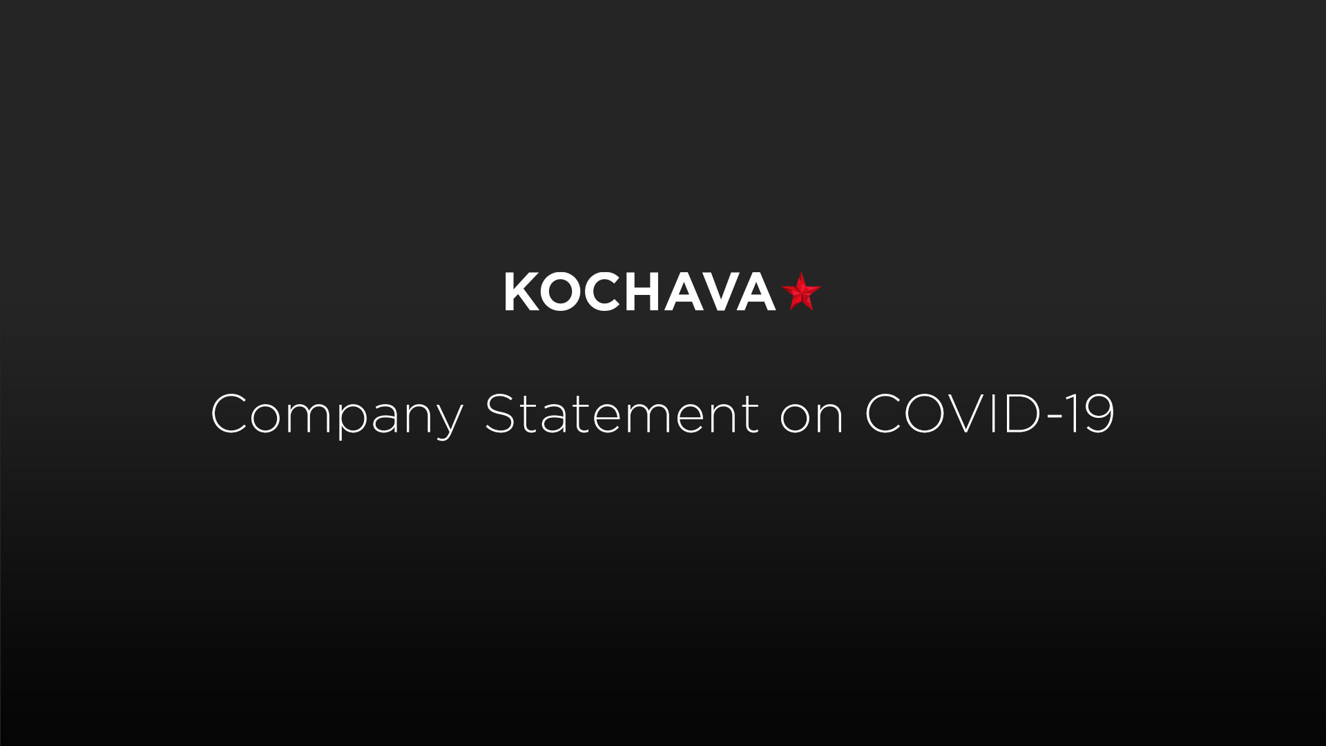 COVID Kochavastatement