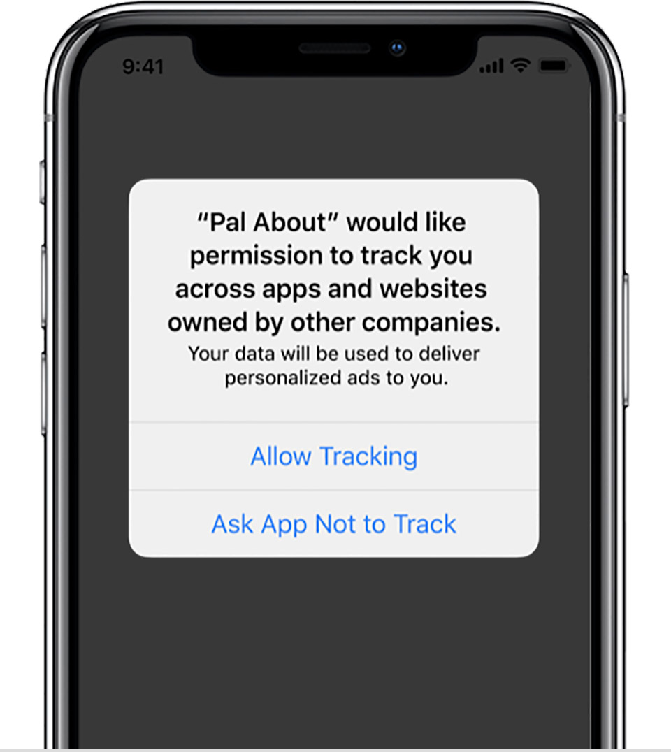 Apple's AppTrackingTransparency consent prompt