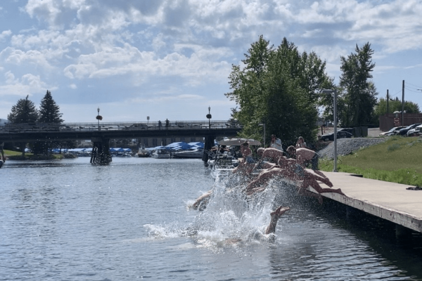 image (23) people jumping in the water