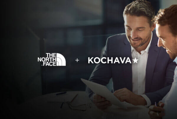 The North Face and Kochava logos