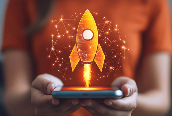 Rocket depicting app conversion incrementality