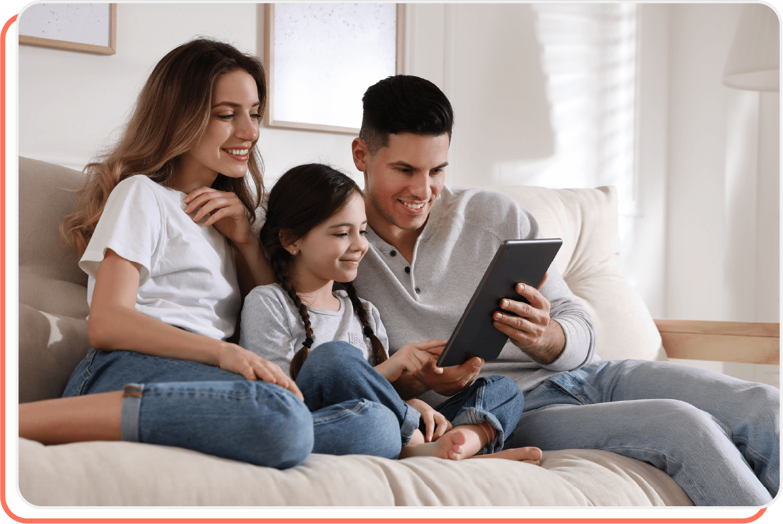 The family engages with non-endemic brands advertising on CTV
