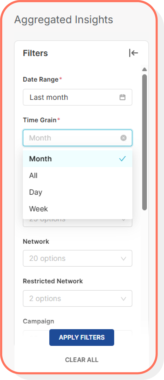 Aggregated Insights filters
