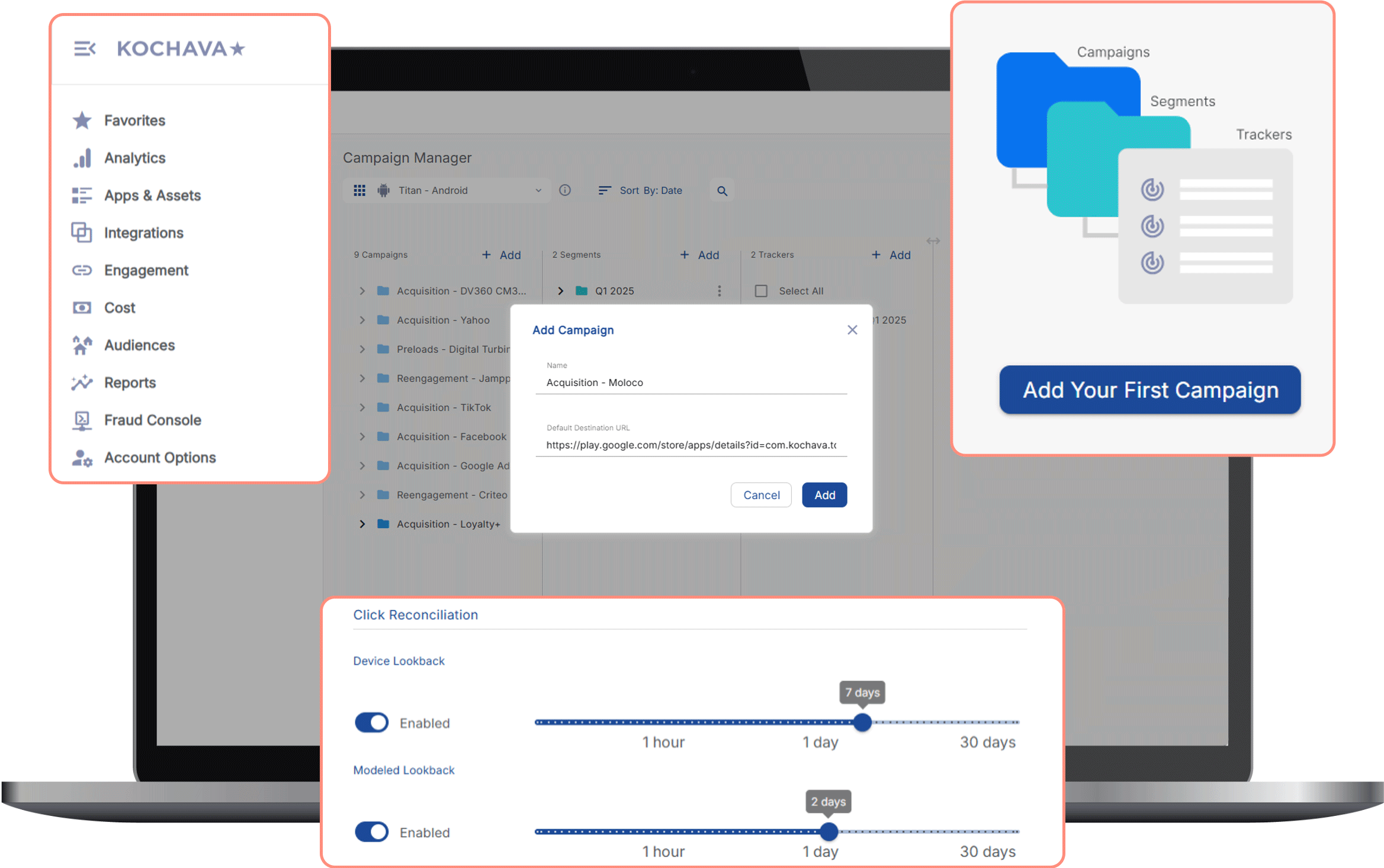 Kochava dashboard